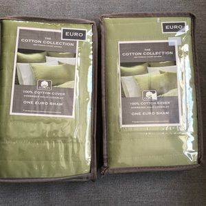 NWT THE COTTON COLLECTION EURO SHAMS